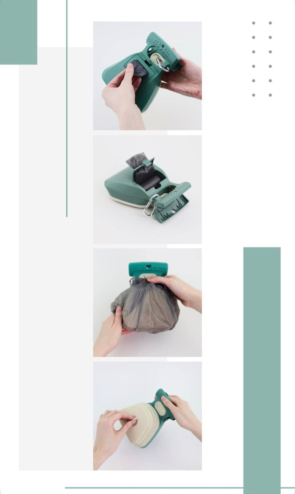 Scoop & Bag Pro - Hands-Free Dog Waste Picker with Bags