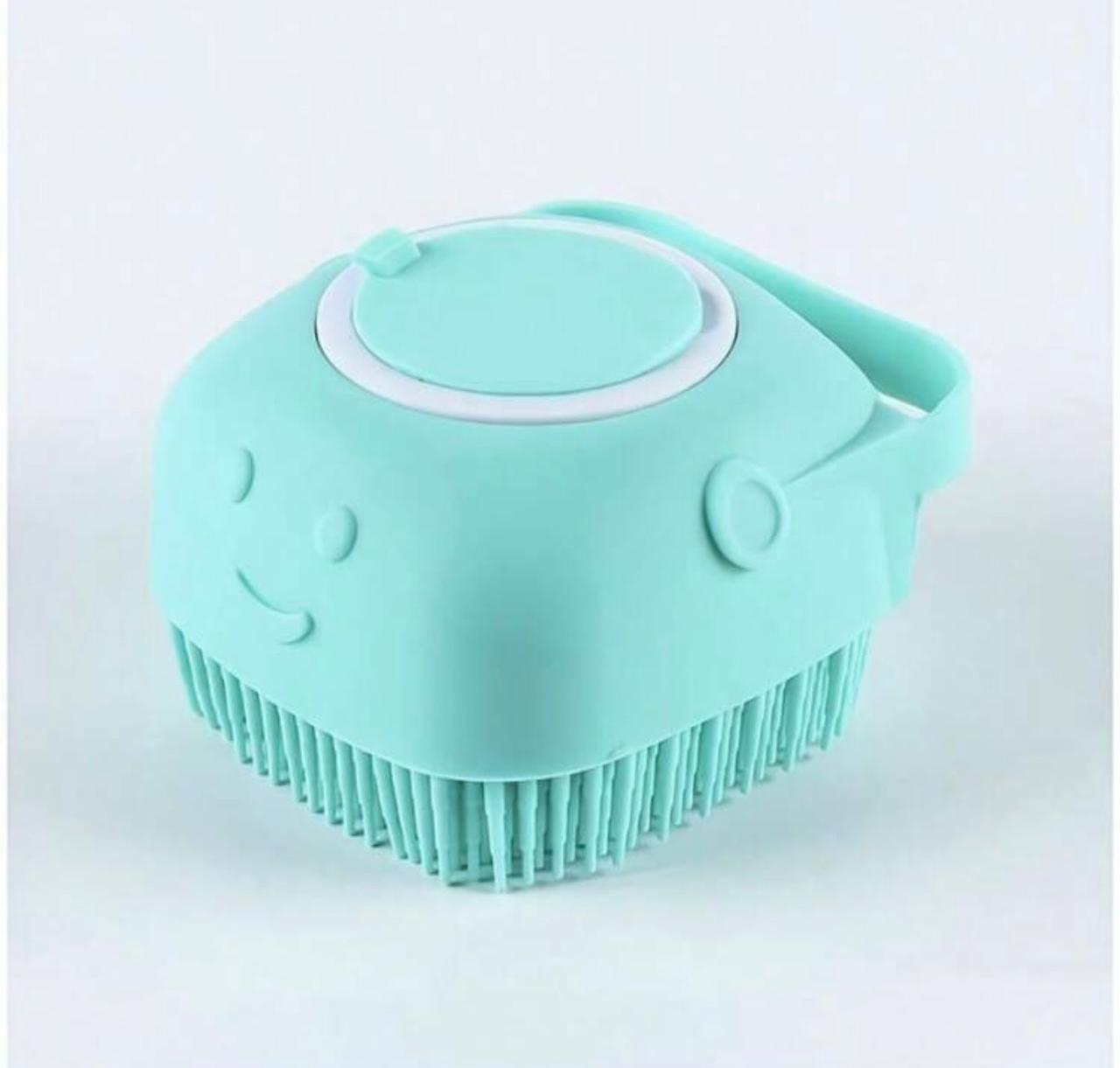 SoapSplash Self-Dispensing Pet Wash Brush - Soap-Infused Grooming Tool for Easy Bath Time