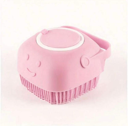 SoapSplash Self-Dispensing Pet Wash Brush - Soap-Infused Grooming Tool for Easy Bath Time